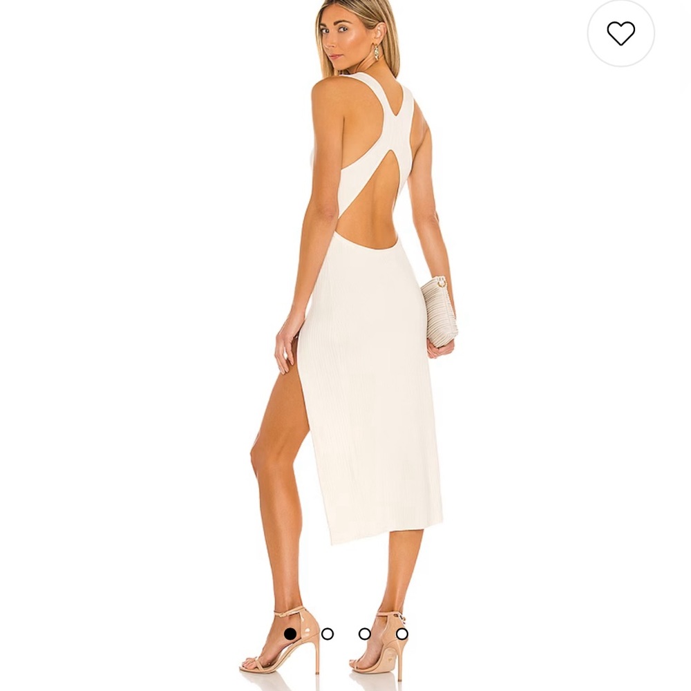 REVOLVE MIchael Costello Variegated Rib Bodycon Dress in Mint Green - Picture 3 of 13